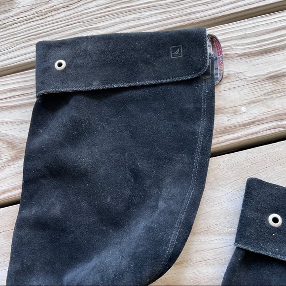 Sperry Longpoint moccasin boots 8 black suede top-sider mocs - Picture 9 of 12